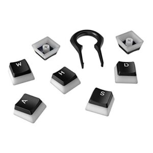 HyperX Pudding Keycaps - Double Shot PBT Keycap Set with Translucent Layer, for Mechanical Keyboards, Full 104 Key Set, OEM Profile, English (US) Layout - Black