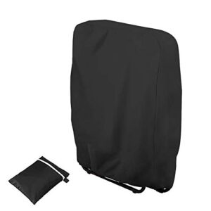 naiveroo outdoor zero gravity folding chair cover waterproof dustproof lawn patio furniture covers all weather resistant 28"x43"（black）