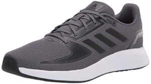 adidas mens runfalcon 2.0 running shoe, grey/black/grey, 11 us