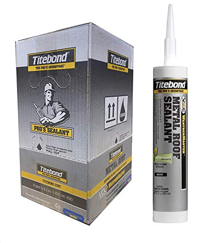 Titebond WeatherMaster Metal Roof Sealant 61001 White 10.1-Oz (Case of 12 Cartridges)