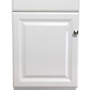 Design House 597112 Wyndham Unassembled Bathroom Vanity Cabinet Without Top, 18 x 16/1 Door, White