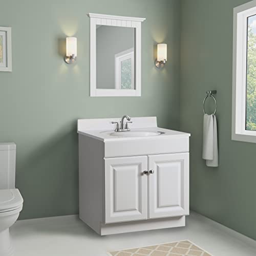 Design House 597153 Wyndham Unassembled Bathroom Vanity Cabinet Without Top, 30 x 21/2 Door, White