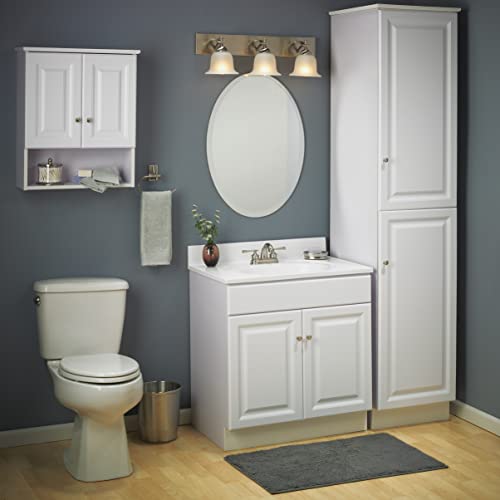 Design House 597153 Wyndham Unassembled Bathroom Vanity Cabinet Without Top, 30 x 21/2 Door, White