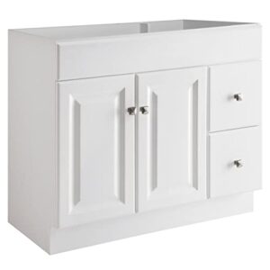 design house wyndham unassembled bathroom vanity cabinet without top, 36 in, white