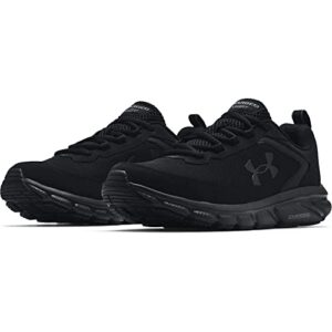 Under Armour mens Charged Assert 9 Running Shoe, Black (002 Black, US