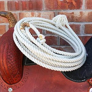 30 FT White Western Adult Lasso Rope Rodeo