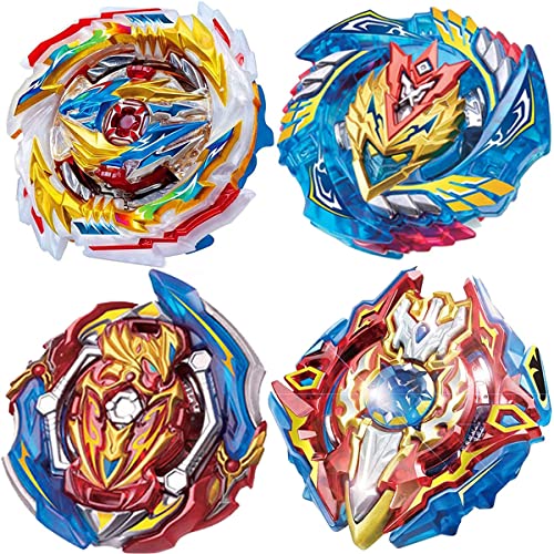 4 Pieces Burst Gyros Battling Top Battle Burst High Performance Set, Birthday Party Gift Idea Toys for Boys Kids Children Age 8+