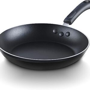 Cook N Home Basics Nonstick Saute Skillet Fry Pan 3-Piece Set, 8 inch/9.5-Inch/11-inch, Black