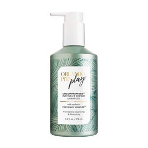 orlando pita play uncompromised intensive repair shampoo, exclusive fortifinity complex, for gentle cleansing & restoring, moisturizes over-processed, color-treated hair, 9.2 fl oz