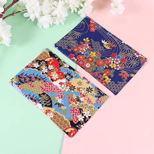 Fabrics Fabric Scraps Quilting Fabric 10pcs Fabric Bundle Squares Cotton Patchwork Lint Floral Pattern for DIY Craft Sewing Quilting Scrapbooking Fabric Scraps Quilting Fabric Facemask