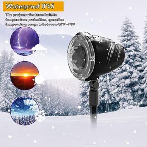 Halloween Christmas Lights Projector Outdoor,Water Wave Aurora Holiday Spotlight with Remote Control,Waterproof LED Landscape Light for Halloween Wedding Party Garden Landscape Wall Tree Decoration