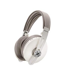 sennheiser momentum 3 wireless noise cancelling headphones with alexa built-in, auto on/off, smart pause functionality and smart control app, sandy white