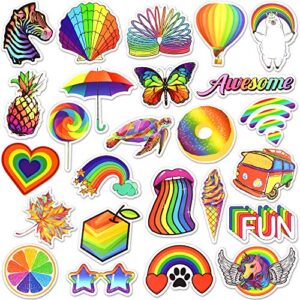 Rainbow Stickers for Kids Rainbow Stickers for Water Bottles LGBTQ Stickers Pack LGBTQ Stickers for Laptop(50 Pcs)