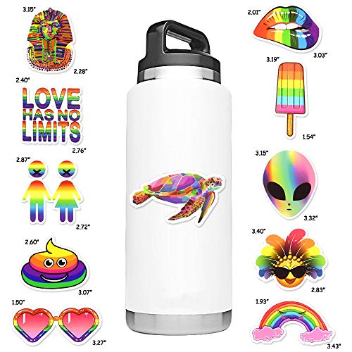 Rainbow Stickers for Kids Rainbow Stickers for Water Bottles LGBTQ Stickers Pack LGBTQ Stickers for Laptop(50 Pcs)