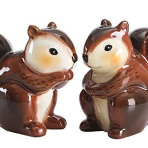 Bico Squirrel Salt & Pepper Shaker Set, Handpainted, Dishwasher Safe