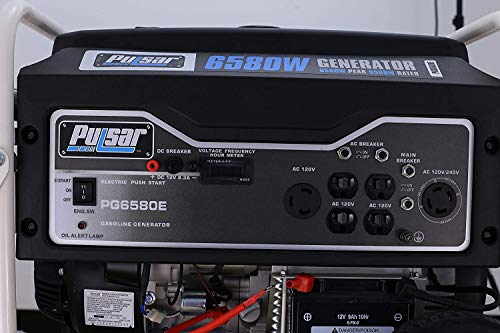 Pulsar PG6580E Portable Generator, Black&White