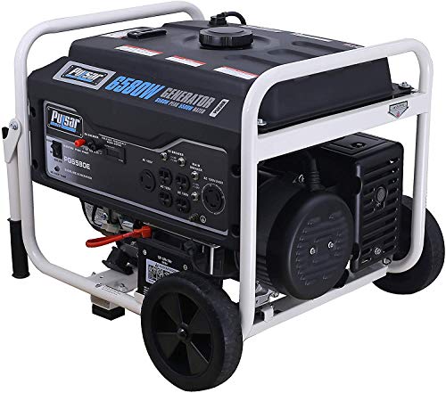 Pulsar PG6580E Portable Generator, Black&White