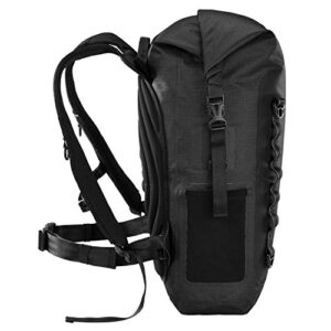 Skog Å Kust BackSåk Pro Waterproof Floating Backpack with Exterior Airtight Zippered Pocket | Black, 35L