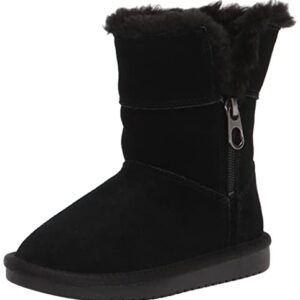 Koolaburra by UGG Unisex-Child Aribel Short Boot, Black, 5 Toddler US