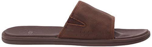 UGG mens Seaside Slide Sandal, Luggage Leather, 9 US