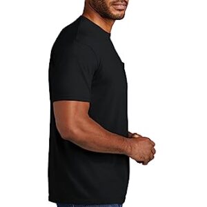 Comfort Colors Men's Adult Short Sleeve Pocket Tee, Style 6030 (Medium, Black)