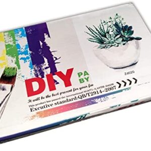 Paint by Numbers for Adults, DIY Painting Kit for Beginners, 16” x 20” Succulent Pot Acrylic Painting is Suitable for Living Room, Bedroom and Decoration Gift