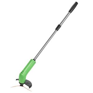 ampusanal household small weed trimmer, lawn mower, portable grass trimmer handheld, cordless string trimmer edger, telescopic grass trimming tool, use for home garden lawn