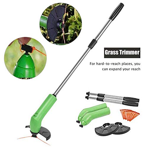 ampusanal Household Small Weed Trimmer, Lawn Mower, Portable Grass Trimmer Handheld, Cordless String Trimmer Edger, Telescopic Grass Trimming Tool, Use for Home Garden Lawn