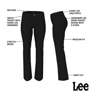 Lee Women's Legendary Mid Rise Bootcut Jean Black 14