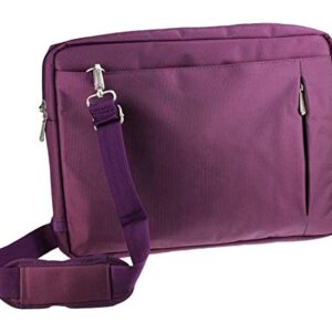 Navitech Purple Premium Messenger/Carry Bag - Compatible with The Alienware AREA-51M Gaming 17.3 Inch Laptop