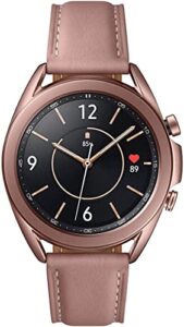 samsung galaxy watch 3 (41mm, gps, bluetooth) smart watch with advanced health monitoring, fitness tracking, and long lasting battery - mystic bronze (us version)
