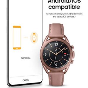 SAMSUNG Galaxy Watch 3 (41mm, GPS, Bluetooth) Smart Watch with Advanced Health Monitoring, Fitness Tracking, and Long Lasting Battery - Mystic Bronze (US Version)