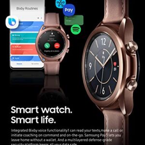 SAMSUNG Galaxy Watch 3 (41mm, GPS, Bluetooth) Smart Watch with Advanced Health Monitoring, Fitness Tracking, and Long Lasting Battery - Mystic Bronze (US Version)