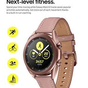 SAMSUNG Galaxy Watch 3 (41mm, GPS, Bluetooth) Smart Watch with Advanced Health Monitoring, Fitness Tracking, and Long Lasting Battery - Mystic Bronze (US Version)