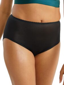 bali womens skimp skamp panty briefs, black for daywear, medium us