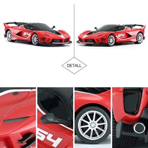 RASTAR Ferrari Toy Car 1/24 Ferrari FXX K EVO Remote Control Car for Kid Boys Adults - RED