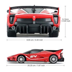 RASTAR Ferrari Toy Car 1/24 Ferrari FXX K EVO Remote Control Car for Kid Boys Adults - RED