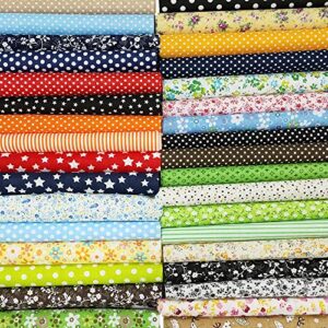 50 pcs 10" x 10" craft fabric bundle squares patchwork fabric sets cotton material quilting fabric for diy