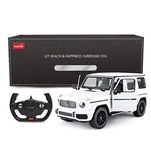 RASTAR Off-Road Remote Control Car, 1:14 Mercedes-AMG G63 R/C Off-Roader Toy Car, Doors Open/Working Lights - White/2.4Ghz