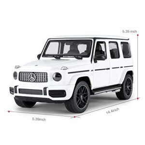 RASTAR Off-Road Remote Control Car, 1:14 Mercedes-AMG G63 R/C Off-Roader Toy Car, Doors Open/Working Lights - White/2.4Ghz