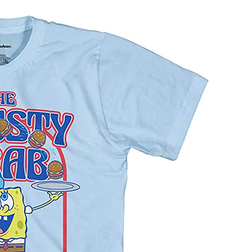 Spongebob Squarepants Mens' The Krusty Krab Come Spend Your Money T-Shirt, Small Light Blue