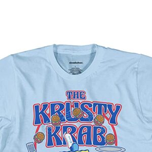 Spongebob Squarepants Mens' The Krusty Krab Come Spend Your Money T-Shirt, Small Light Blue