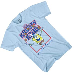 Spongebob Squarepants Mens' The Krusty Krab Come Spend Your Money T-Shirt, Small Light Blue