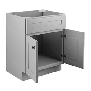 Design House 587063 Bath Modern Unassembled 2-Door Shaker Bathroom Vanity Cabinet Only, 24 x 18,Grey