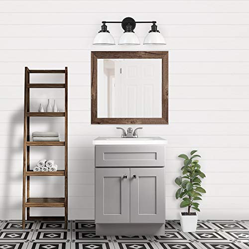 Design House 587063 Bath Modern Unassembled 2-Door Shaker Bathroom Vanity Cabinet Only, 24 x 18,Grey