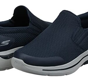 Skechers Men's Gowalk Arch Fit-Athletic Slip-On Casual Loafer Walking Shoe Sneaker, Navy/Grey, 9