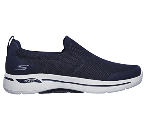 Skechers Men's Gowalk Arch Fit-Athletic Slip-On Casual Loafer Walking Shoe Sneaker, Navy/Grey, 9