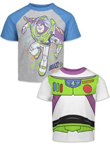 disney pixar toy story buzz lightyear toddler boys 2 pack t-shirts multi 3t