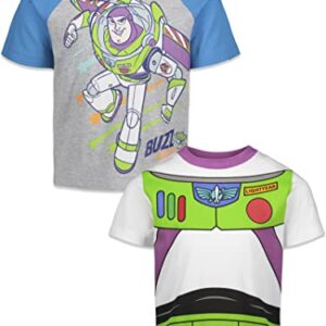 Disney Pixar Toy Story Buzz Lightyear Toddler Boys 2 Pack T-Shirts Multi 3T