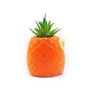 Silver Buffalo Nickelodeon's SpongeBob's Pineapple House Decorative Artificial Faux Greenery Plant in Ceramic